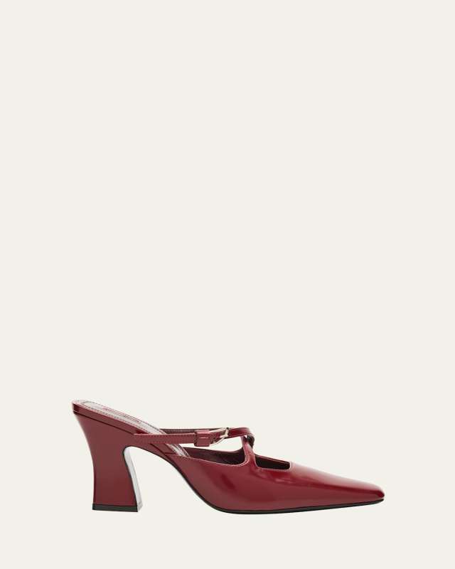 Nodstalgia Grace Patent Leather Mule Pumps